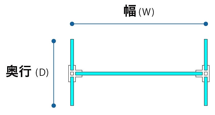 H字型(平面図)