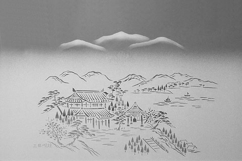 障子用ガラス／ガラス障子 - 「三井ノ晩鐘」の価格